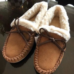 Brand New J Crew suede slippers size 7